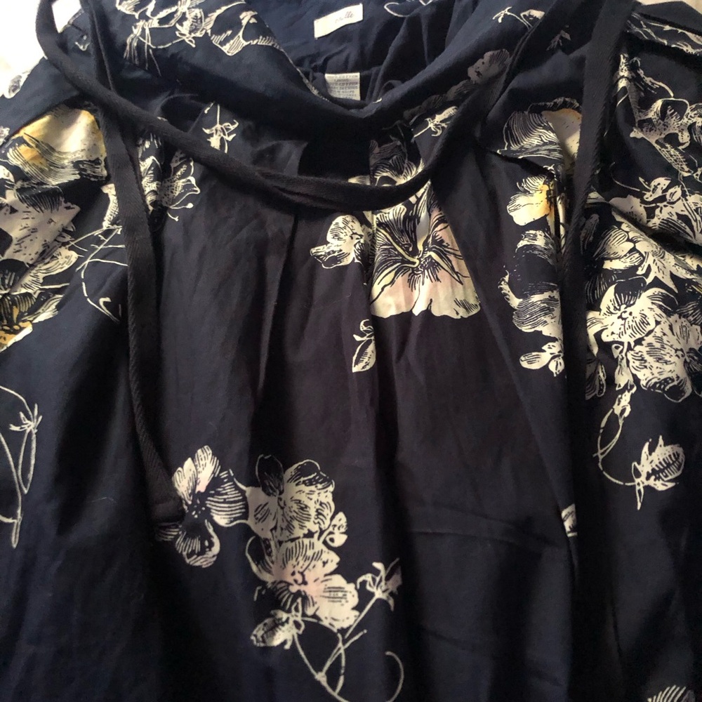 Odille Navy Cotton Dress